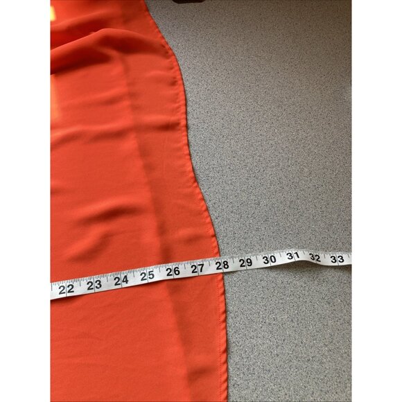 Torrid Halter Tank Top Bright Orange Sheer Woman 1 (14/16) - Picture 9 of 9